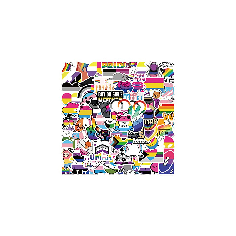 100PCS Gay Love Stickers,Gift for Children Teens Adults Kids,Waterproof Gay Pride Stickers for Laptop Scrapbook Water Bottle,VSCO Pride Stickers for