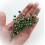 Bridal Hair Comb Green Wedding Comb Wedding Hair Piece Bridal Hair Clip Blush Hair Pin Wedding Hair Accessory 1