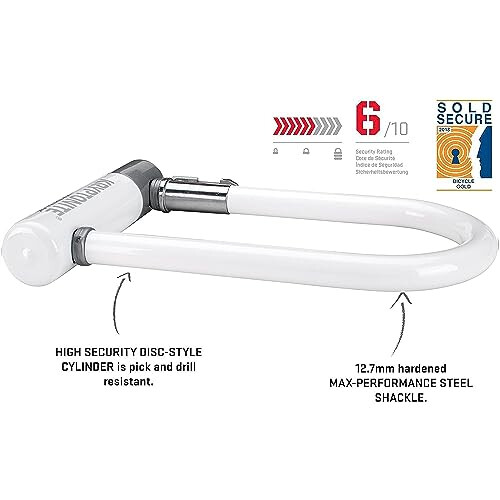 Kryptonite Unisex Adult Kryptolock Mini-7 Lock - White, Mini 1