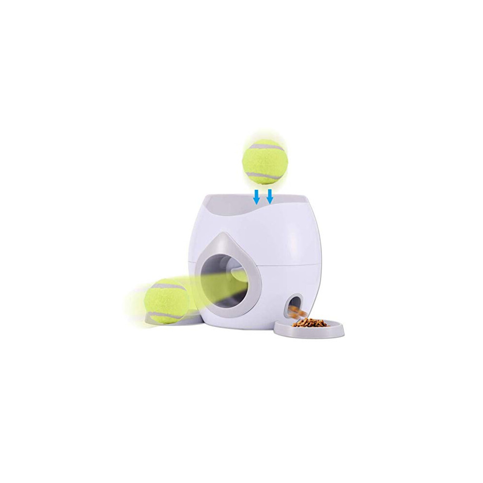 Automatic Dog Feeder Interactive Dog Ball Fetch and Treat Dispenser Treat Toy Pet Slow Feeder Treat Ball Dog Toy Increases IQ Interactive,Food