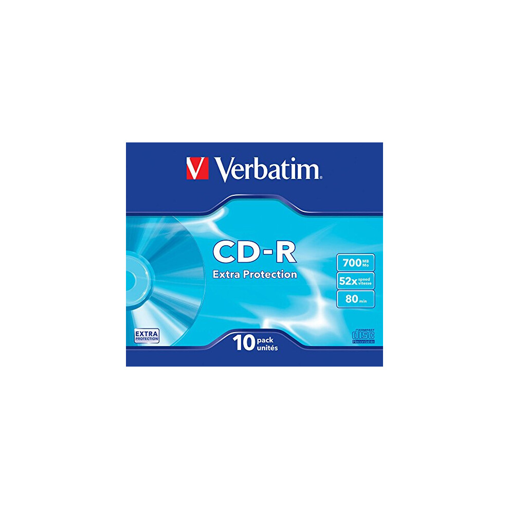 CD-R 80/700MB Slim Case, Pack of 10