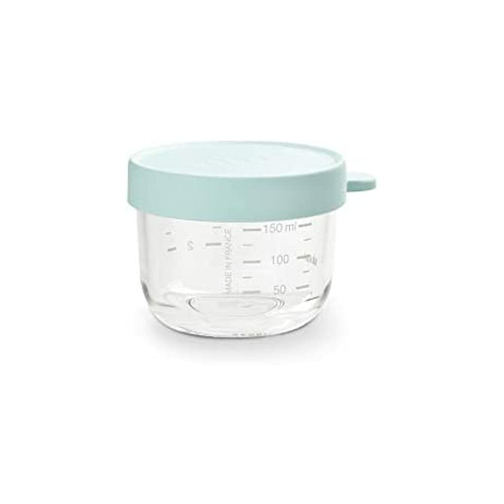 BÃ©aba - Baby Food Storage Container - Glass Conservation Jar - Graduation Measuring Scale - Heat and Thermal Shock Resistant - 150 ml - Made in