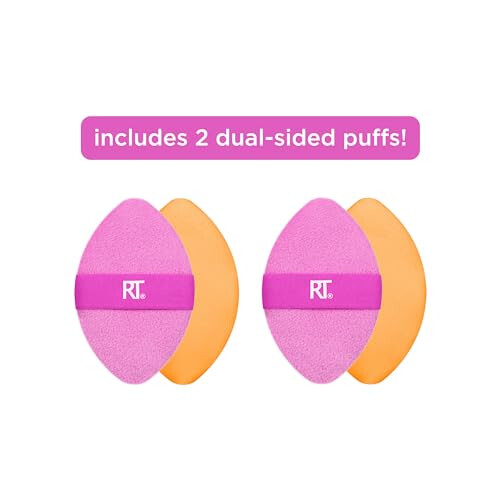 Real Techniques Real Techniques, Wunder 2-in-1 Puderquasten-Duo, 2er Pack 1