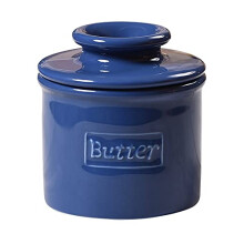 - The Original Butter Bell Crock by L Tremain, a Countertop French Ceramic Butter Dish Keeper for Spreadable Butter, Café Retro Collection, Royal