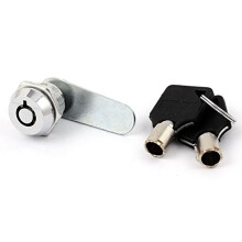 sourcingmap Locker Drawer Locking Tool 11mm Mounting Thread Tubular Cam Lock with Key 21mm x 29.5mm