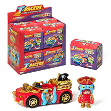 Series 2 – Surprise Car and Racing Driver. Build, Mix and Race. T-Racers Car can be taken apart and all parts are interchangeable. Includes the