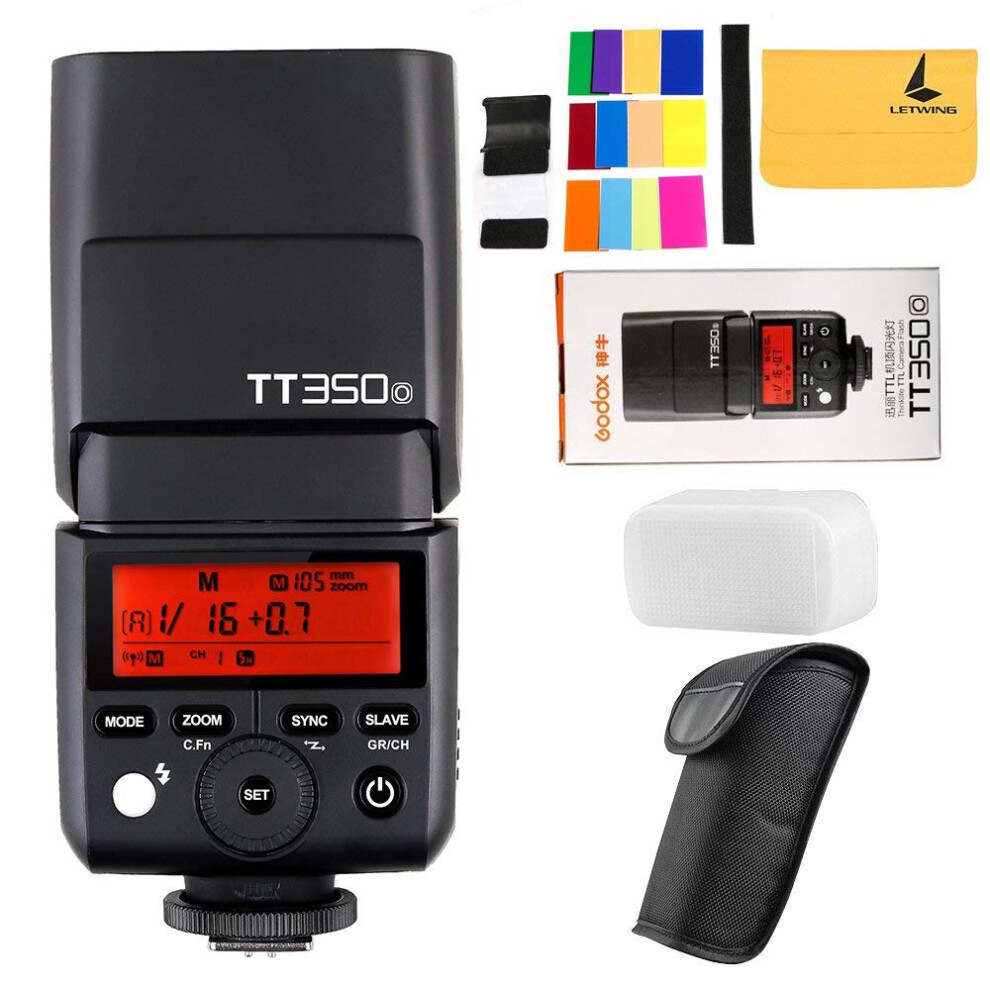 Godox Tt350o 2.4G Hss 1/8000S Ttl Gn36 Camera Flash Speedlite For Olympus/Panasonic Mirrorless Digital Camera