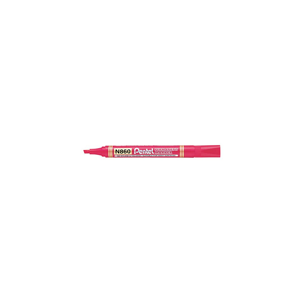 Permanent Markers Chisel Point - Red (Pack of 12)