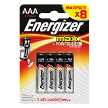 Max Alkaline AAA/LR03 batteries Pack of 8