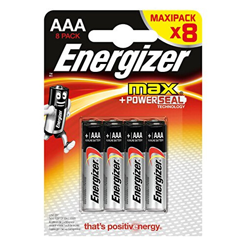 Energizer Max Alkaline AAA/LR03 batteries Pack of 8