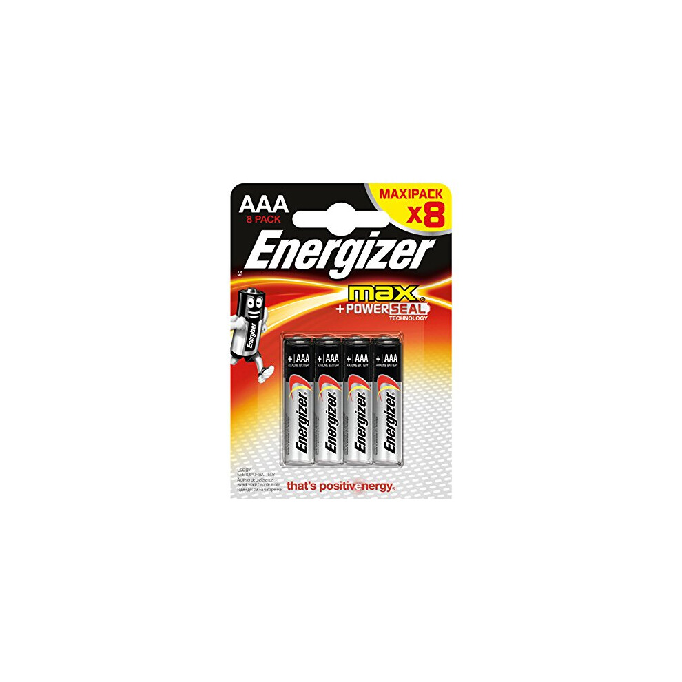 Energizer Max Alkaline Aaa/Lr03 Batteries Pack Of 8