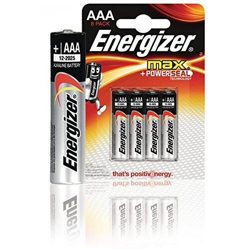 Energizer Max Alkaline AAA/LR03 batteries Pack of 8 1