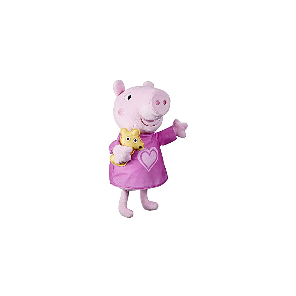 Peppa Pig Peppa Lullaby, Singing Teddy Bear With 3 Songs, 3 Phrases, Ages 3 Years, Multicolour