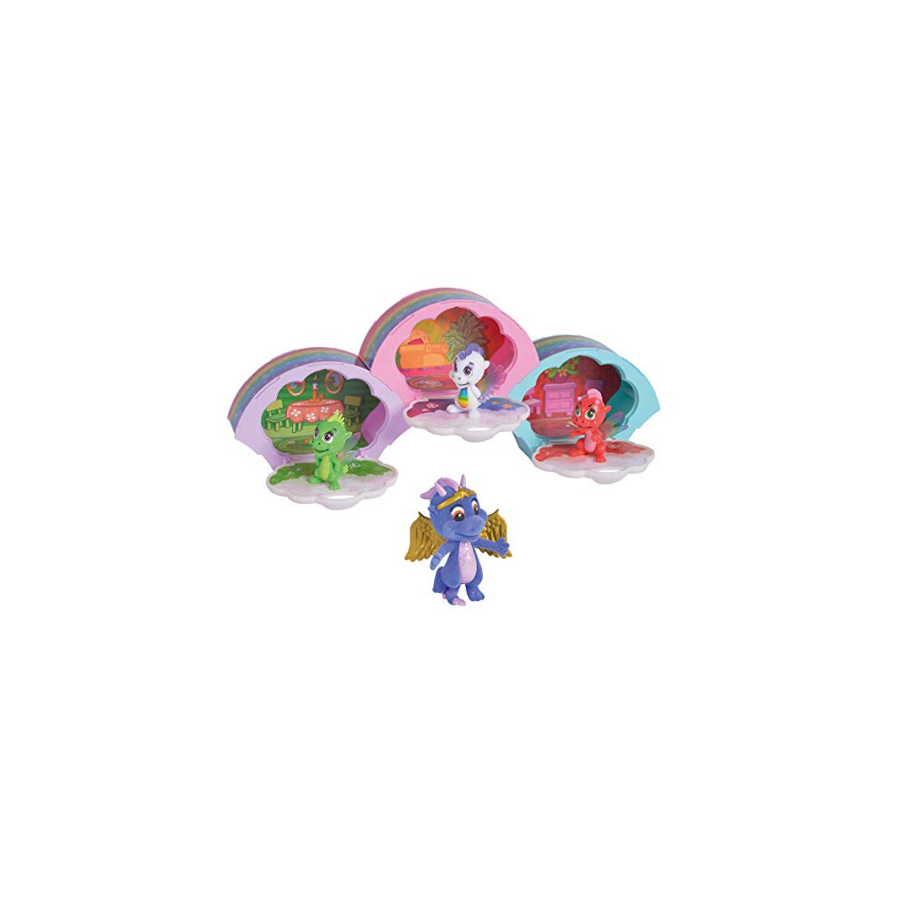 105951022 Safiras Rainbow Friends Dragon Figure, Pack of 3, Boxes to Put Together, 1 Special Figure, from 3 Years