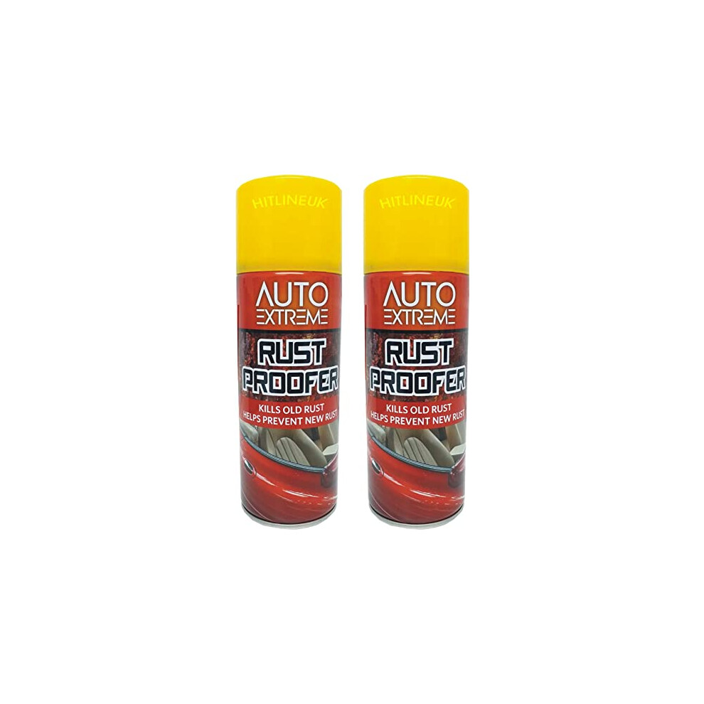 2 x 400ML Rust Remover Spray Kills Old Rust Anti Rust Shield Aerosol Can Prevent,Protect Rust Paint Rust Remover, For Spraying Cast Iron Metal Gate,