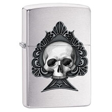 Lighter, Metal, Brushed Chrome, One Size