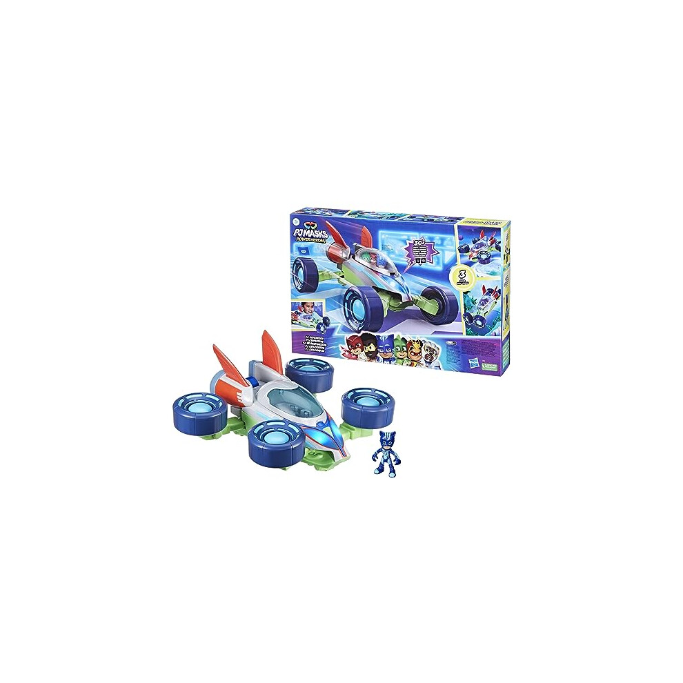 Power Heroes PJ Explorider, Converting PJ Masks Vehicle with 3 Modes, Lights & Sounds, PJ Masks Toys