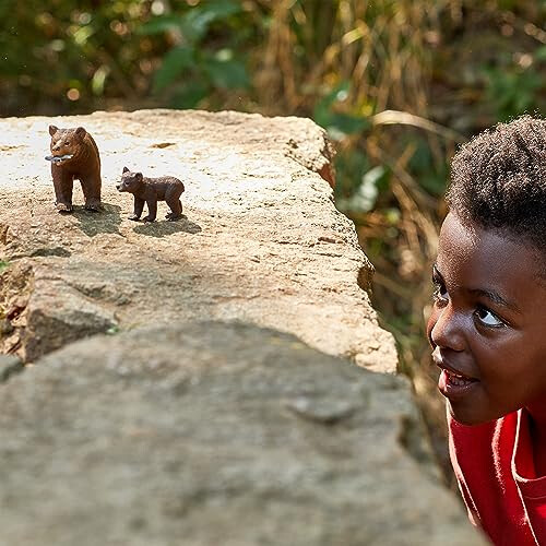 Schleich Schleich Wild Life - Σετ 4 Τεμαχίων Γκριζλι Αρκούδα - Ρεαλιστική Μητέρα και Μωρό Αρκούδι 2