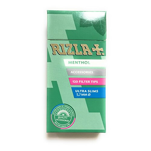 Menthol Ultra Slims Filter Tips 120 Tips Per Pack - 5 Packs (600 Tips)