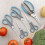 Scissors, Kitchen Scissors with Sharp Stainless Steel Blades and Soft Handles, Multifunctional Scissors Set, 5Pcs, Blue/Grey 7