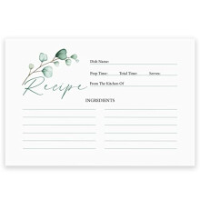 Recipe Cards, Recipe Cards 4x6 White, 4x6 Recipe Cards Double Sided, Blank Recipe Cards for Bridal Shower and Wedding