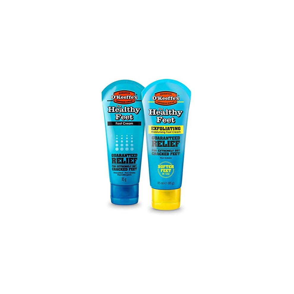 O'keeffe's Healthy Feet 80Ml & Healthy Feet Exfoliating 80Ml (Twin Pack)