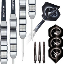 Steel Tip Darts Set | Core Plus Satinlux Brass Barrels | 22 g