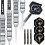 Unicorn Steel Tip Darts Set | Core Plus Satinlux Brass Barrels | 22 g 1