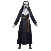 81011 Nun, Valek Costume, Unisex Adult, Black & White, L-UK Size 16-18