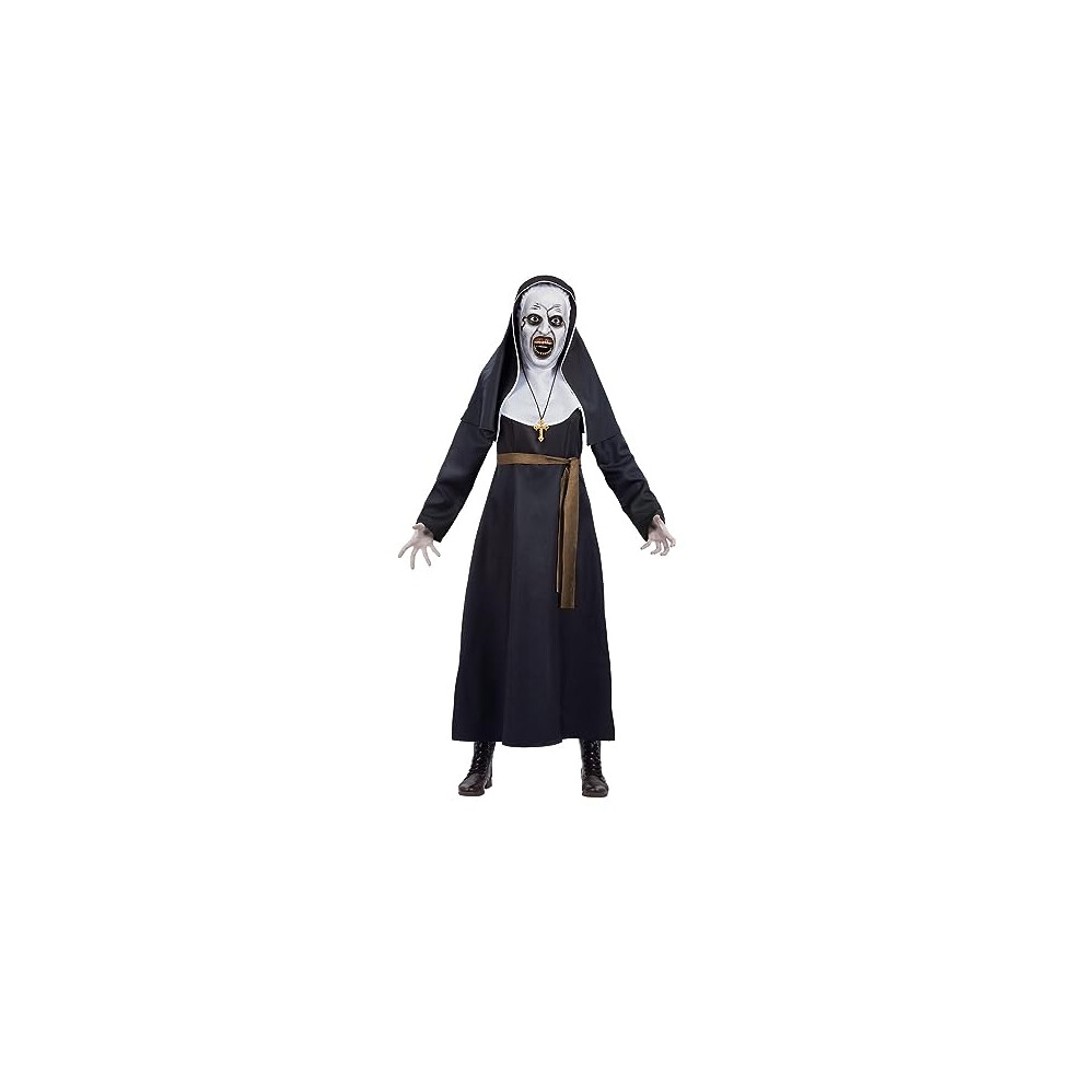 81011 Nun, Valek Costume, Unisex Adult, Black & White, L-UK Size 16-18