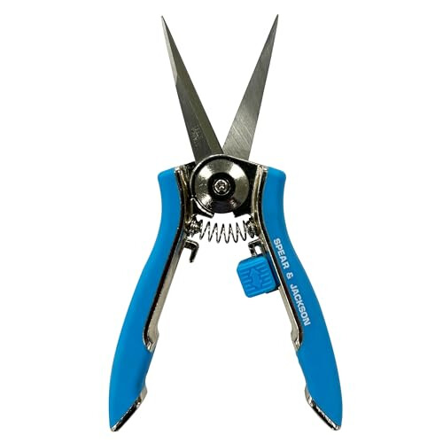 Spear & Jackson 66418BL Colours Long Blade Snips (Blue)