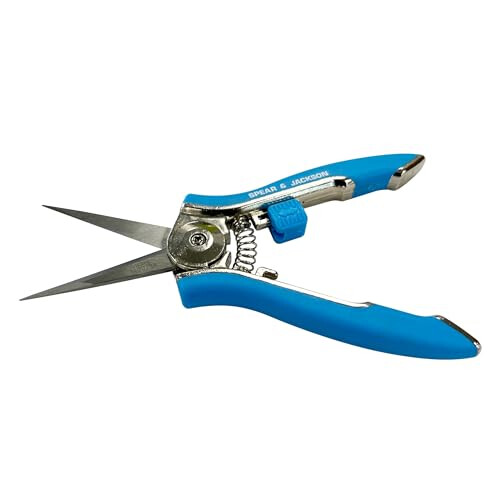Spear & Jackson 66418BL Colours Long Blade Snips (Blue) 2