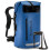 Waterproof Backpack with Roll-Top Closure, Front Pocket, Cushioned Back Panel & Phone Case (Blue, 35L) 1