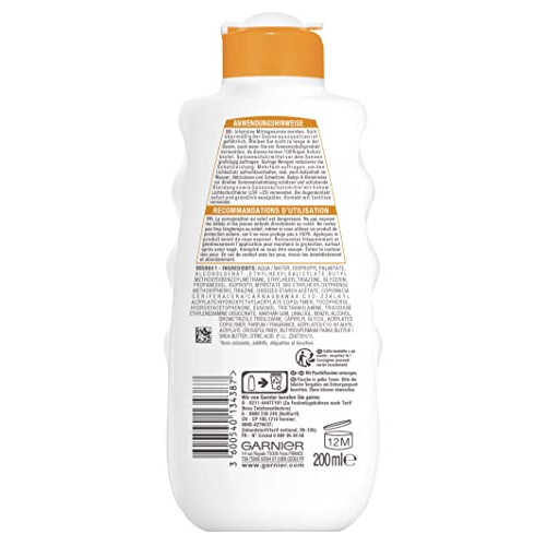 Garnier GARNIER SCHUTZMILCH LSF 30, 200 ML, WASSERFEST, SCHNELL EINZIEHEND 1