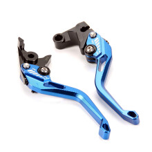 Short Brake Clutch Levers for Yamaha YZF-R125/125R 2014-2020, MT-125 2014-2020 blue