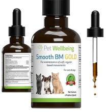 Smooth BM Gold for Dogs - Vet-Formulated - Gentle Constipation Relief for Canines - Natural Herbal Supplement 2 oz (59 ml)