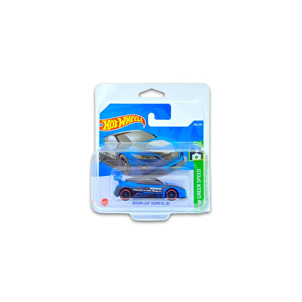 Nissan Leaf Nismo RC_02 (Blue) 2/5 HW Green Speed 2022 - 100/250 (Short Card) *** COMES IN A KLAS CAR KEEPER PROTECTIVE COLLECTORS CASE *** HCX89