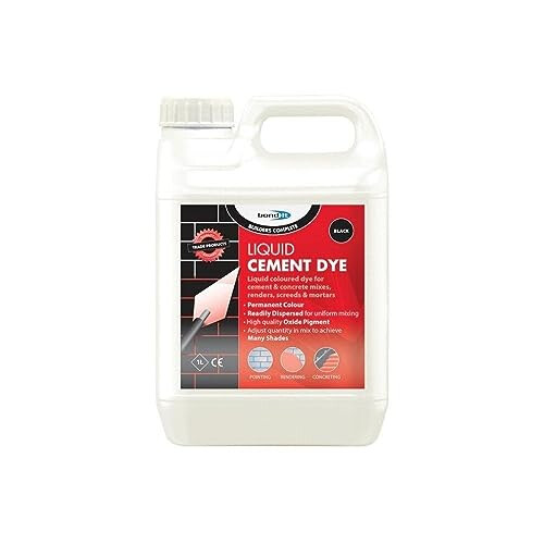 1 Litre Red Liquid Cement Dye Pigment Mortar Tone Brick Colour Render