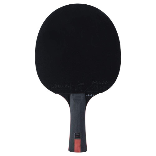 Prestige 5-Star Table Tennis Bat, Black/Red