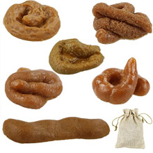 6 PCS fake poo soft fake dog poo prank joke fun toy,trick poo novelty prank turd for April Fools' Day Halloween