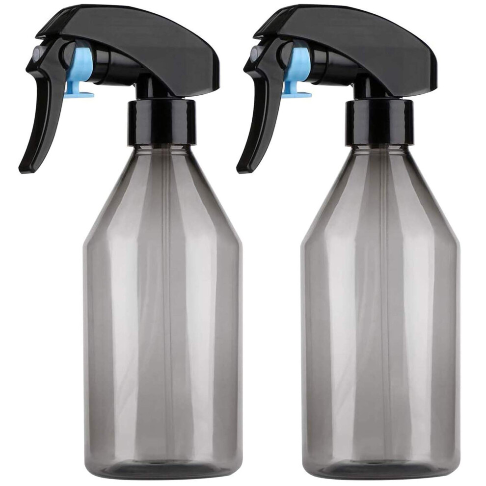 2Pcs, 300Ml (10OZ) Empty Plastic Spray Bottles | BPA Free Mist Trigger Sprayer, Refillable Water Plant Atomizer Container - for Cleaning Solutions,