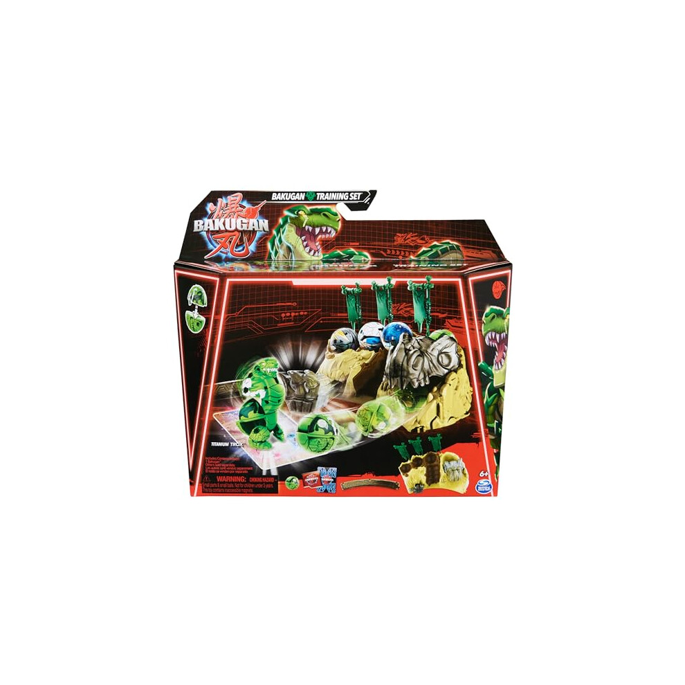 Training Set with Titanium Trox, Dino Clan-Themed Customisable Action Figure, Trading Cards and Playset, Kids' Toys for Boys and Girls 6 and up