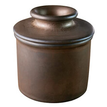- The Original Butter Bell Crock by L. Tremain, French Ceramic Butter Dish, Classic Retro Matte Finish, Bronze - Reactive Glaze Pottery