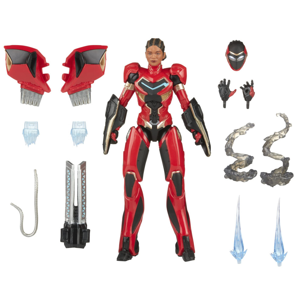 Hasbro Legends Black Panther Wakanda Forever Ironheart 6-inch Action Figure Toy, 8 Accessories, F5783, Multicolor