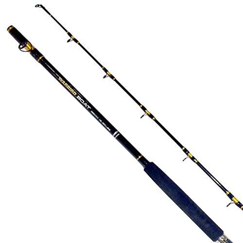 Fladen Fishing - WARBIRD BOAT Carbon Fishing Rod - 2 Piece Quality All Rounder for Sea and Marine Fishing Rod (15-30lbs Class) 6.4ft / 195cm [12-00195]