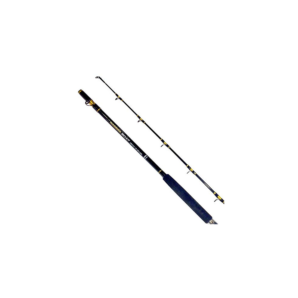 Fishing - WARBIRD BOAT Carbon Fishing Rod - 2 Piece Quality All Rounder for Sea and Marine Fishing Rod (15-30lbs Class) 6.4ft / 195cm [12-00195]