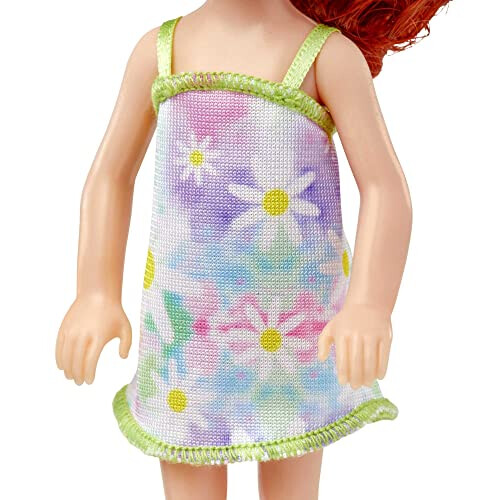 Barbie Barbie Chelsea Κούκλα σε Ρόμπα & Άσπρα Παπούτσια με Καστανά Μαλλιά & Καφέ Μάτια 2