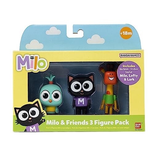 Milo Toy Figures for Toddlers - 14cm Milo, Lark and Lofty Kids' Play ...