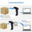 2D Wireless Barcode Scanner with Stand,1D 2D QR Digital/Screen Codes Supported,Handsfree Barcode Reader for Computer/Laptop/Windows/Mac,9200DAS 9