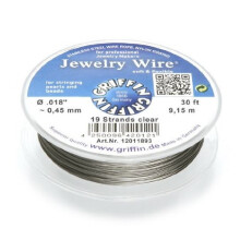 Beading Wire 0.45 mm Jewellery Wire 19 Gauge Stainless Steel 9.15 m